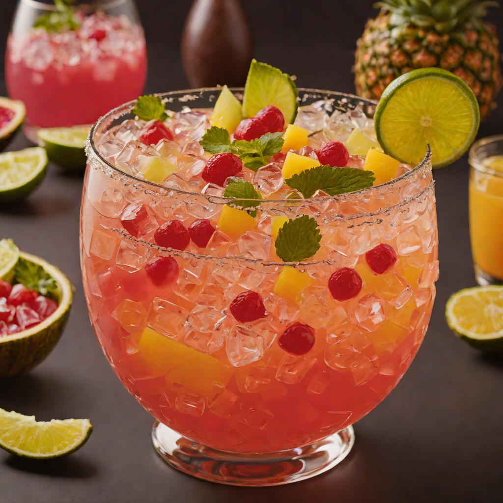 Tropical Hawaiian Punch Bowl