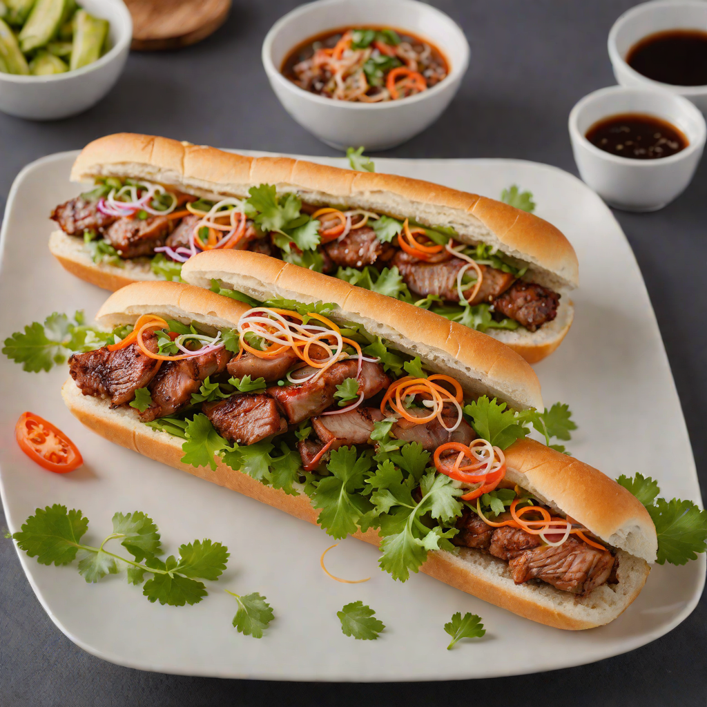 Tamarind-Glazed Pork Belly Banh Mi