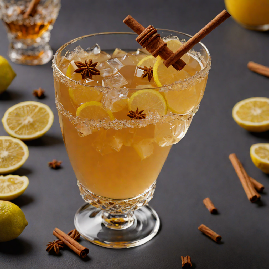 Honey-Lemon Ginger Tea with Cinnamon Stir
