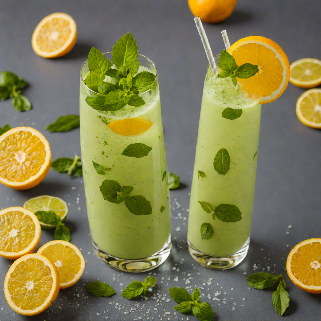 Citrus-Mint Cold-Pressed Immunity Smoothie