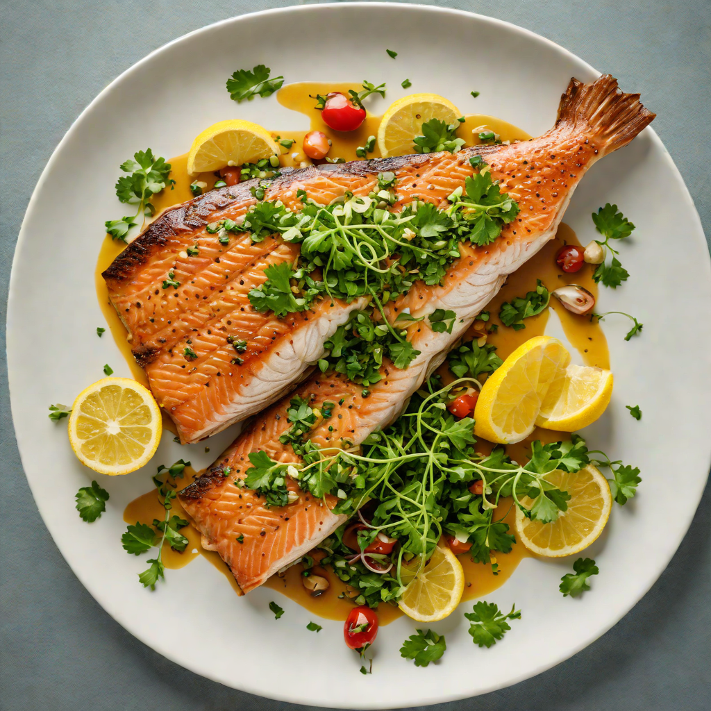 Pan-Seared Trout with Andean Herb Chimichurri