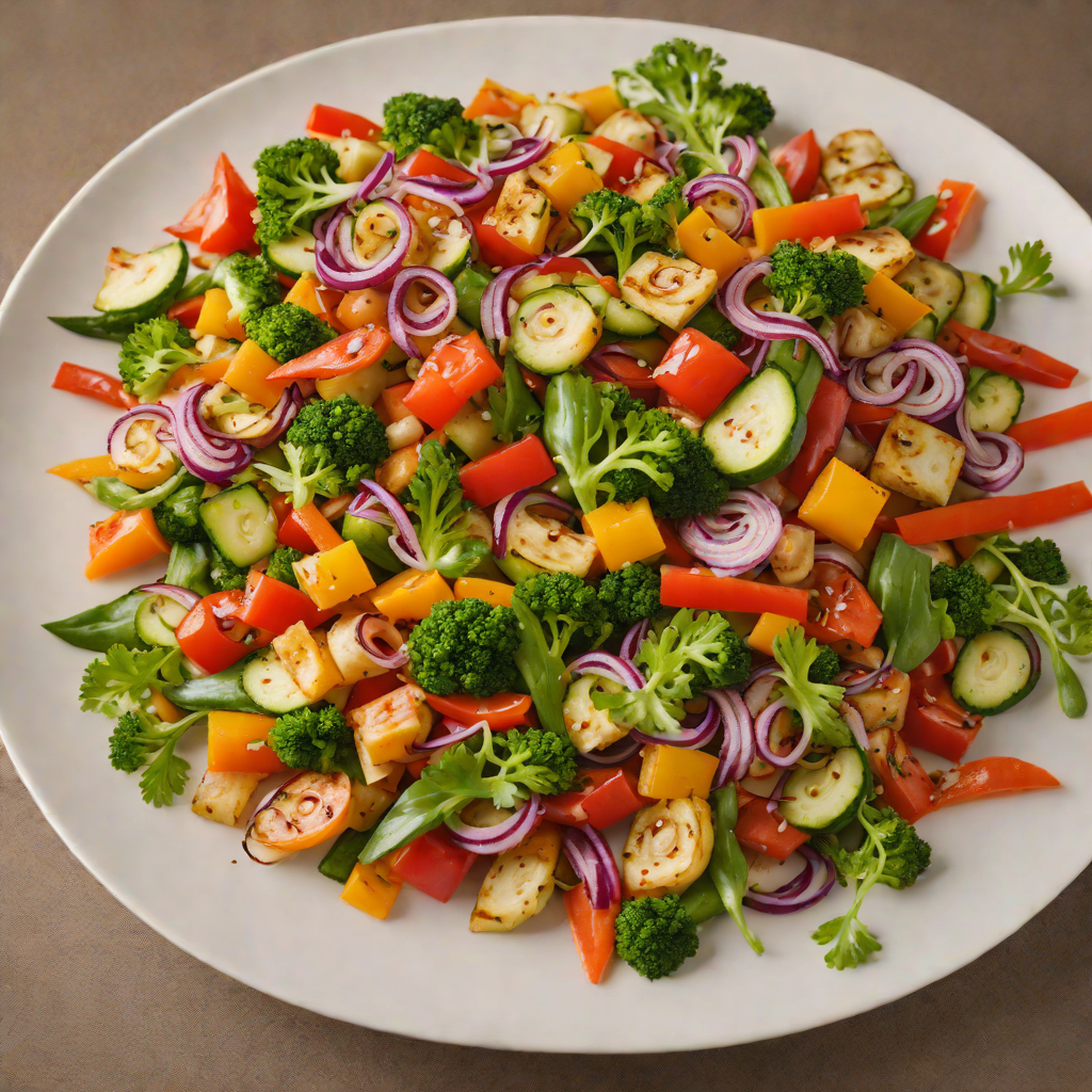 Stir-Fried Vegetable Medley with Soy-Garlic Sauce