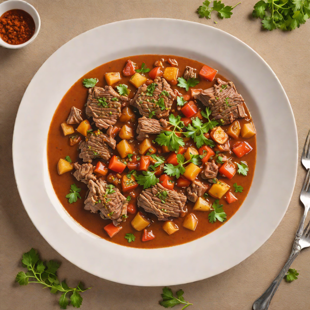 Slow-Cooked Lamb with Tomato and Cinnamon Stew