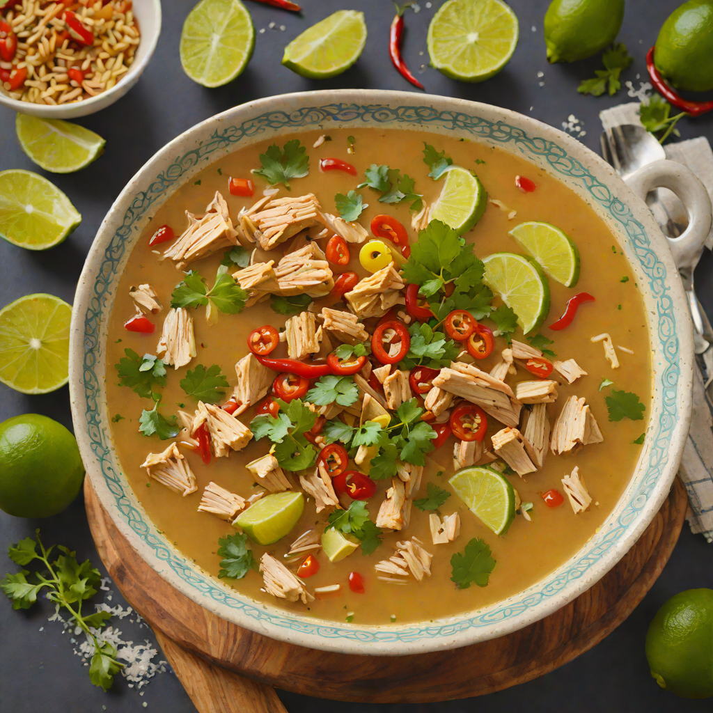 Spicy Lime and Habanero Yucatecan Chicken Soup