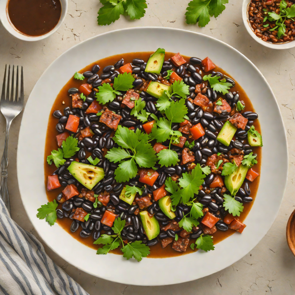Braised Yucatecan Black Beans with Epazote and Chorizo