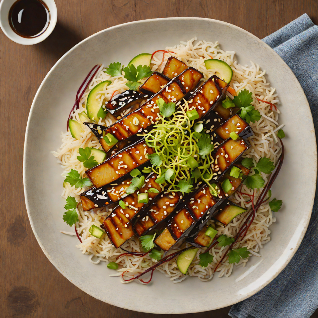 Miso-Glazed Infinite Craft Eggplant Donburi