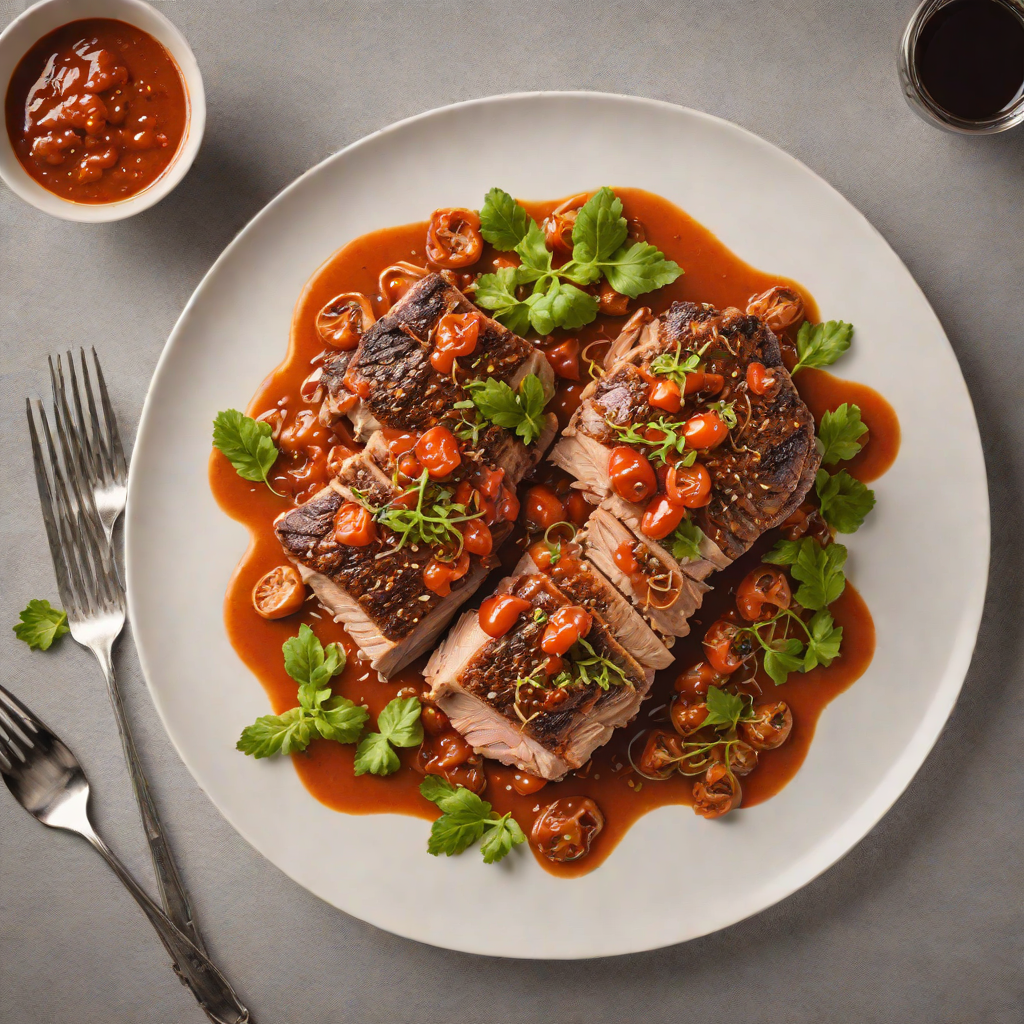 Slow-Braised Pork Shoulder with Smoky Tomato Sauce