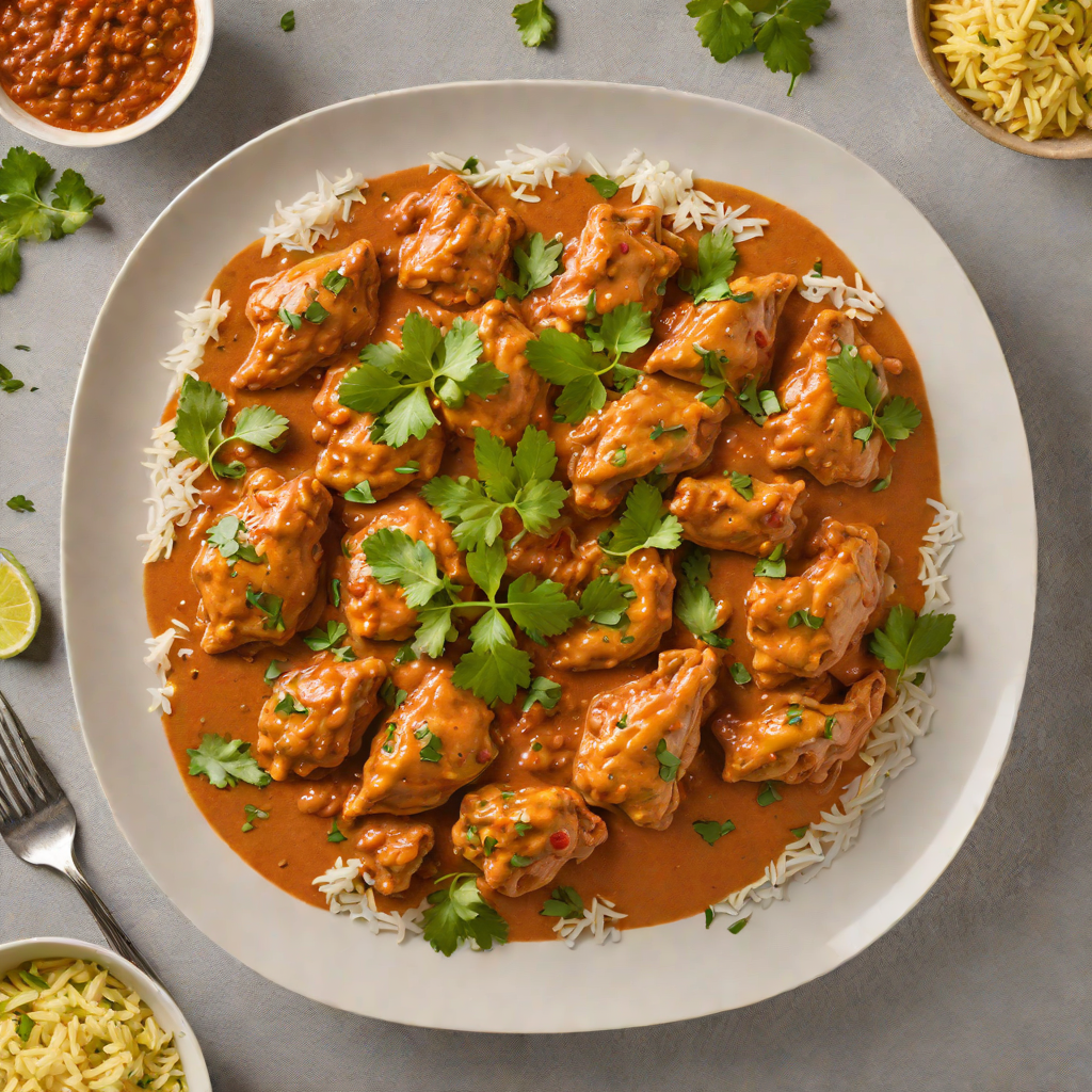 Slow-Cooked Indian Butter Chicken in Tomato Cream Sauce