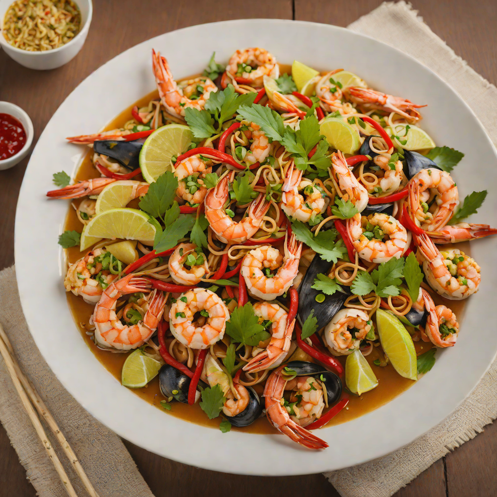 Stir-Fried Thai Seafood Bucket with Lemongrass and Chili