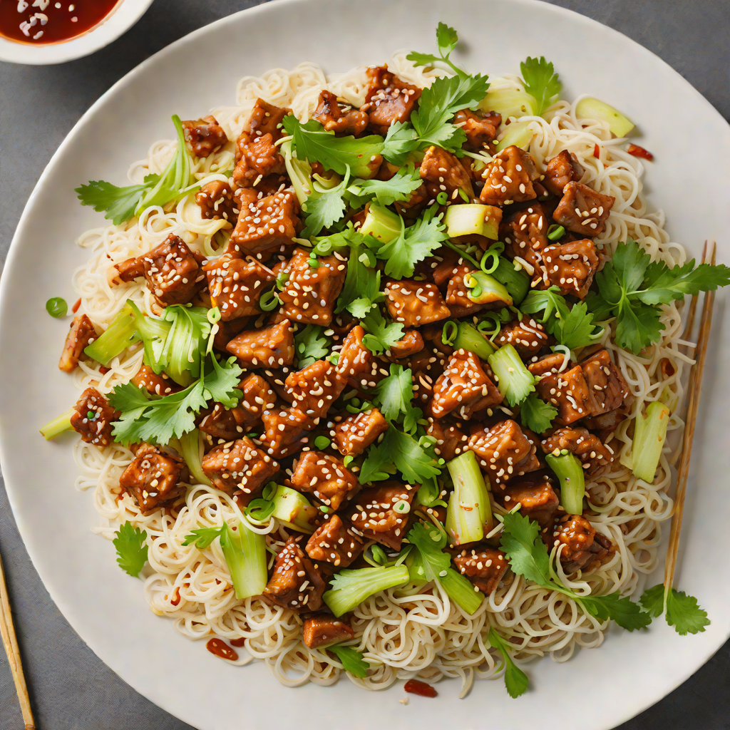 Stir-Fried Korean Spicy Pork with Cabbage and Scallions
