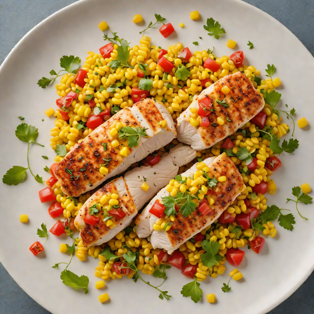 Pan-Seared Chicken with Regional Corn and Tomato Succotash