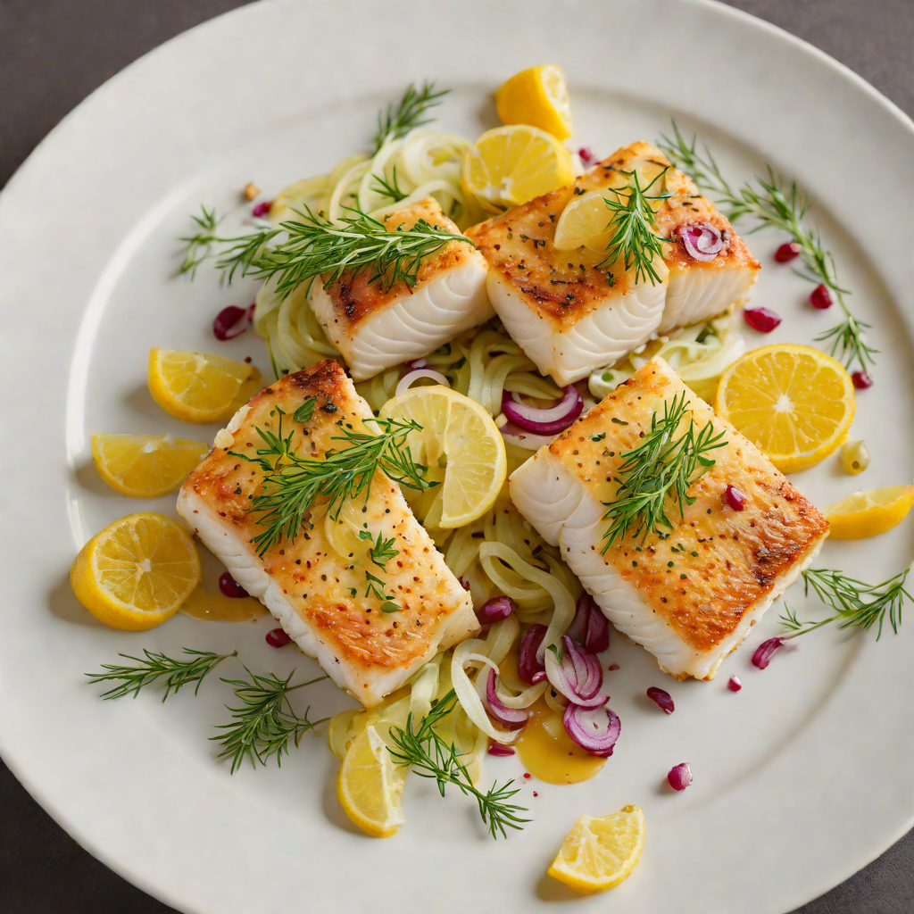 Pan-Seared Cod with Citrus and Fennel Salad