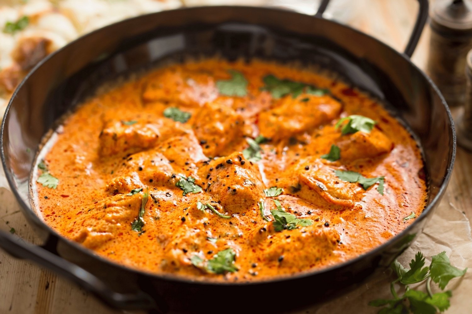 Native Indian Butter Chicken with Fresh Cilantro