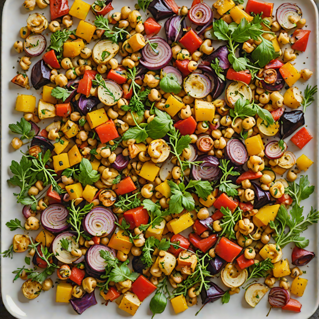 Sheet Pan Herb-Roasted Vegetables with Chickpeas