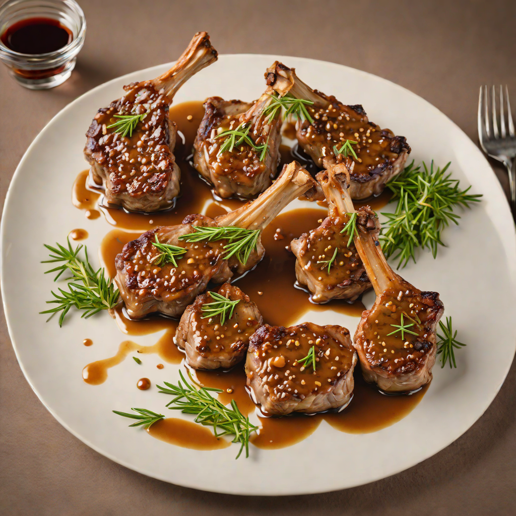 Pan-Roasted Lamb Chops with Rosemary Garlic Jus
