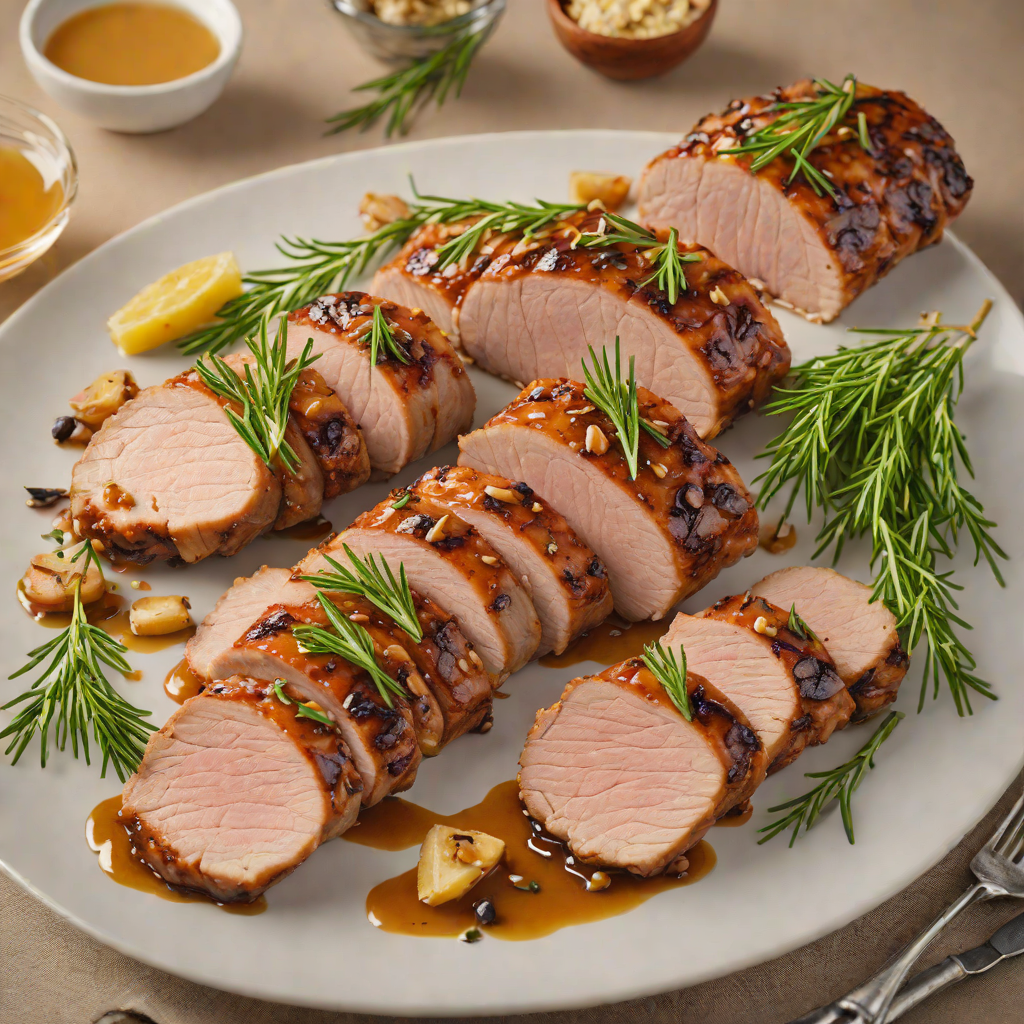 Honey-Glazed Pork Tenderloin with Garlic and Rosemary