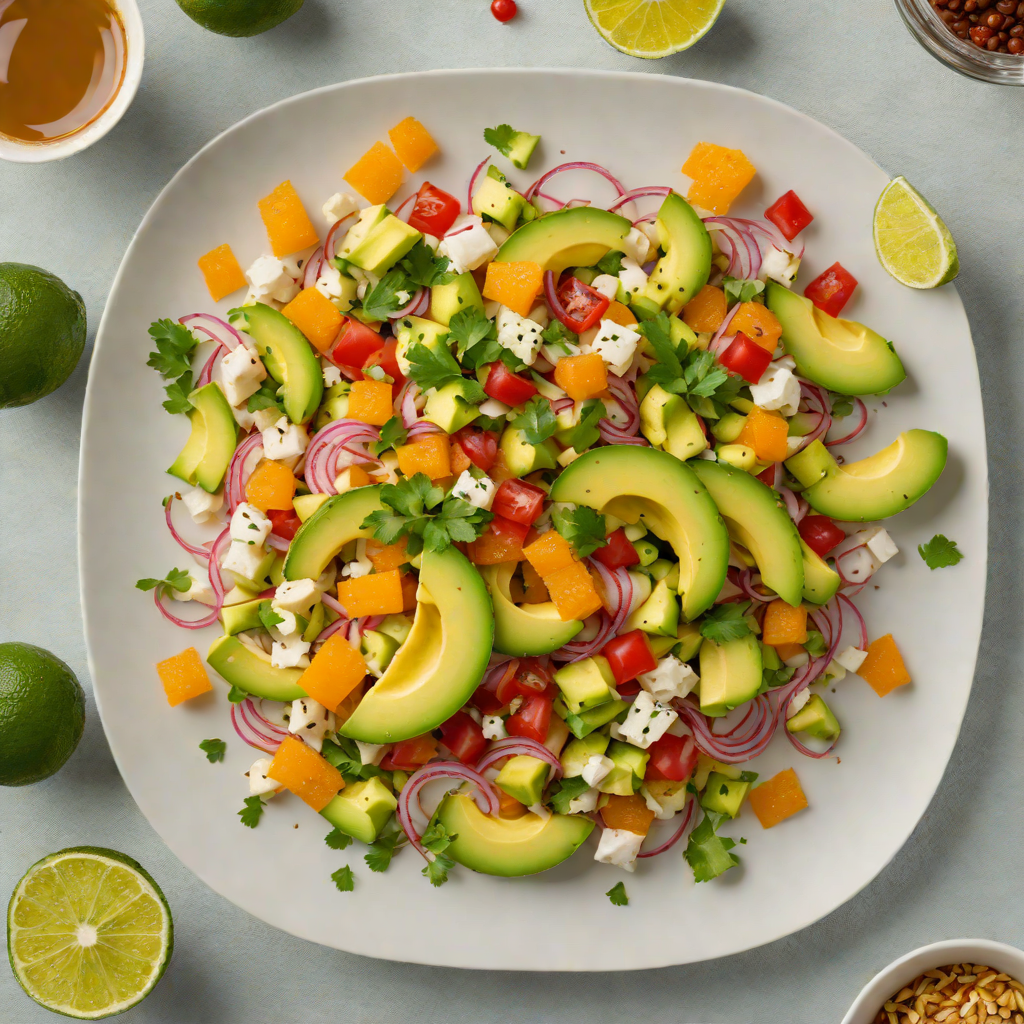 Spiced Rum and Citrus Ceviche with Avocado