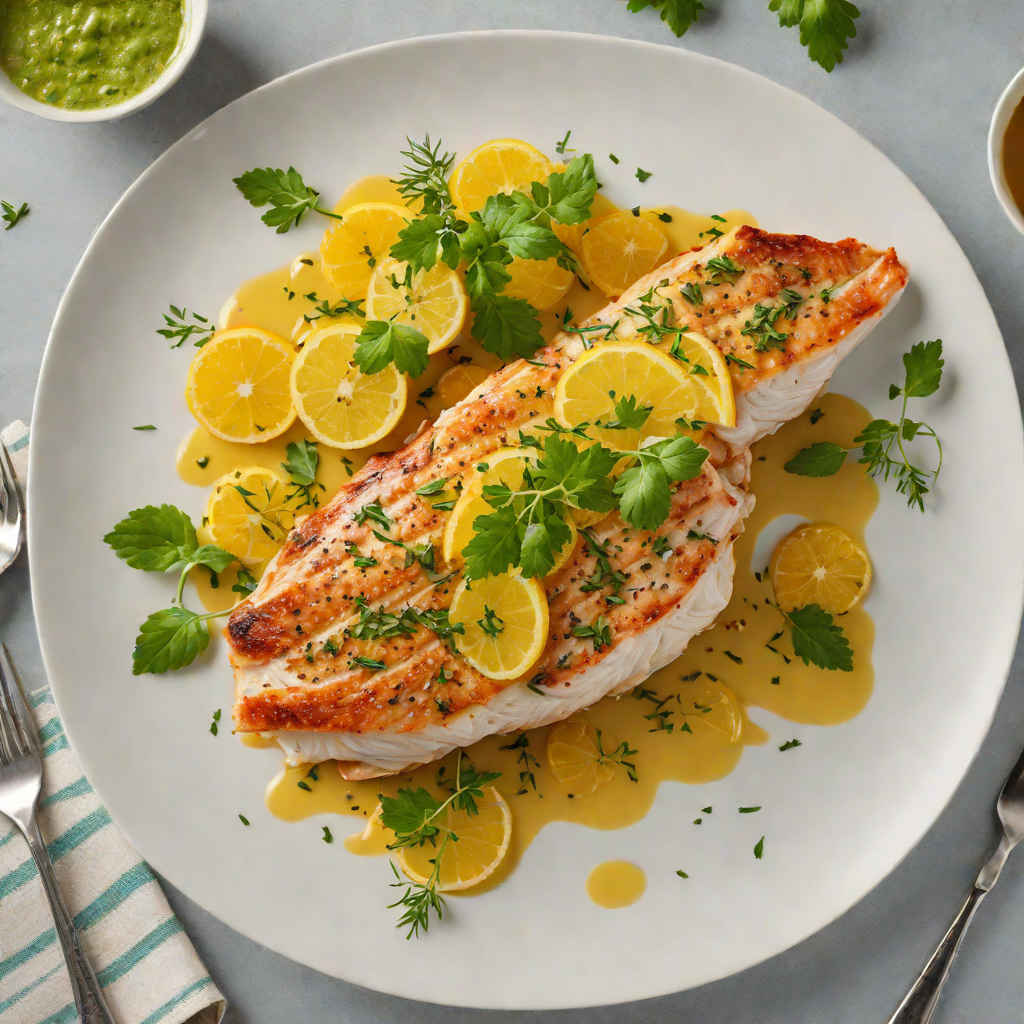 Pan-Seared Snapper with Citrus-Herb Sauce
