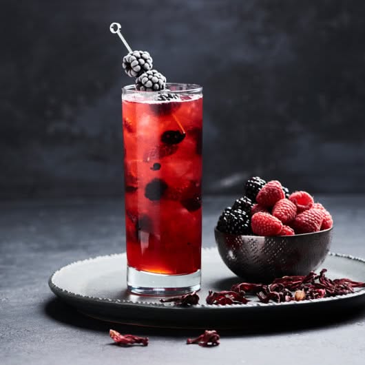 Sparkling Hibiscus Berry Fizz