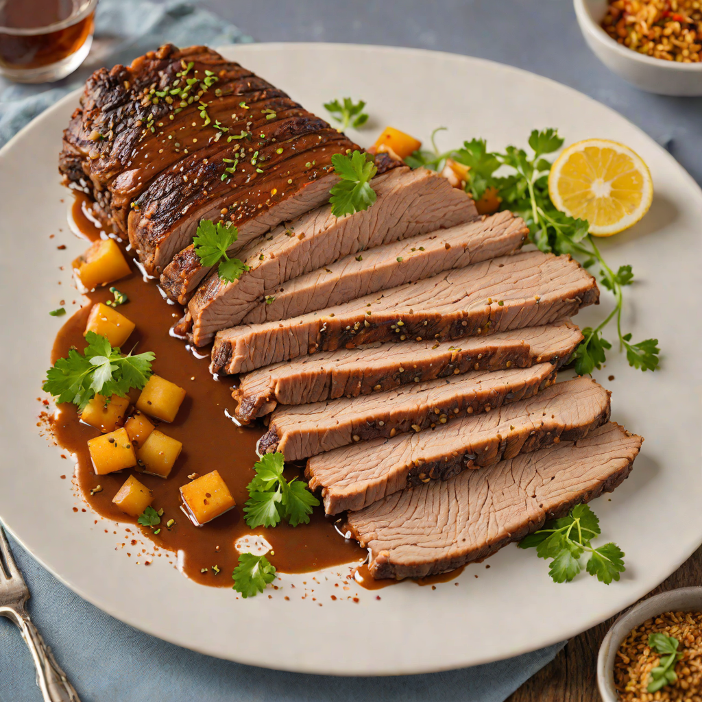 Slow-Cooked Beef Brisket with Regional Spice Rub