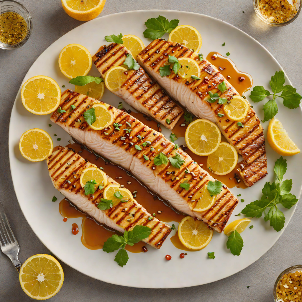 Grilled Amberjack Steaks with Spicy Citrus Glaze