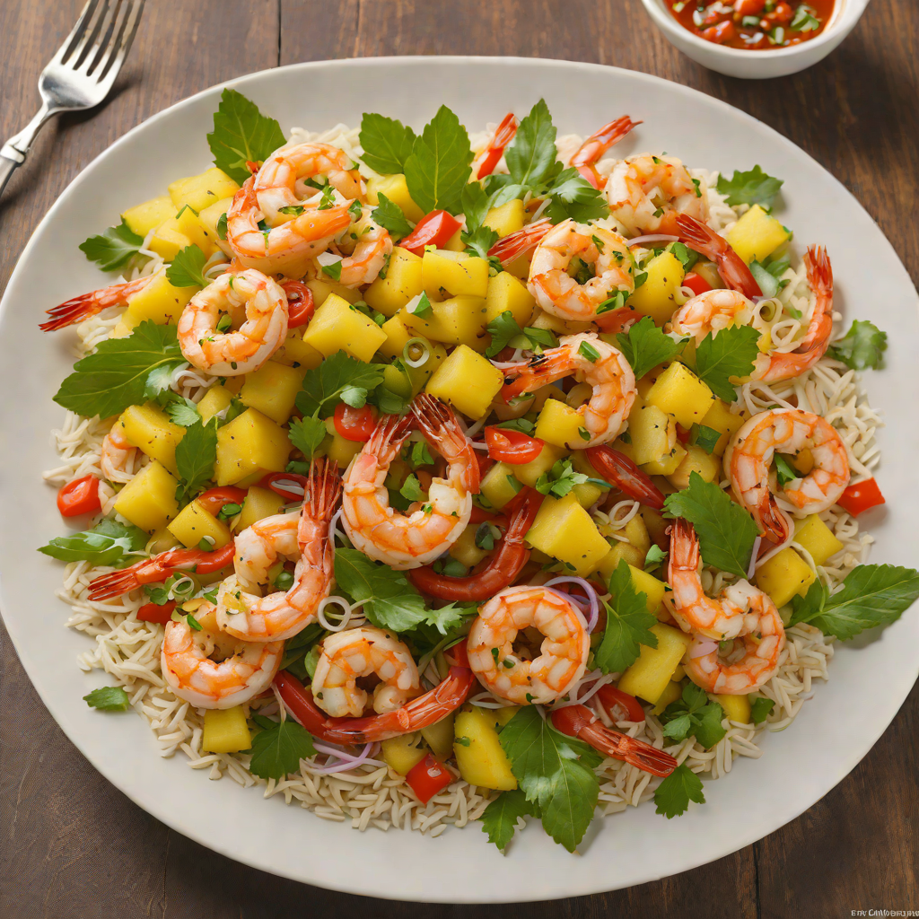 Tropical Rum-Pineapple Shrimp Stir Fry