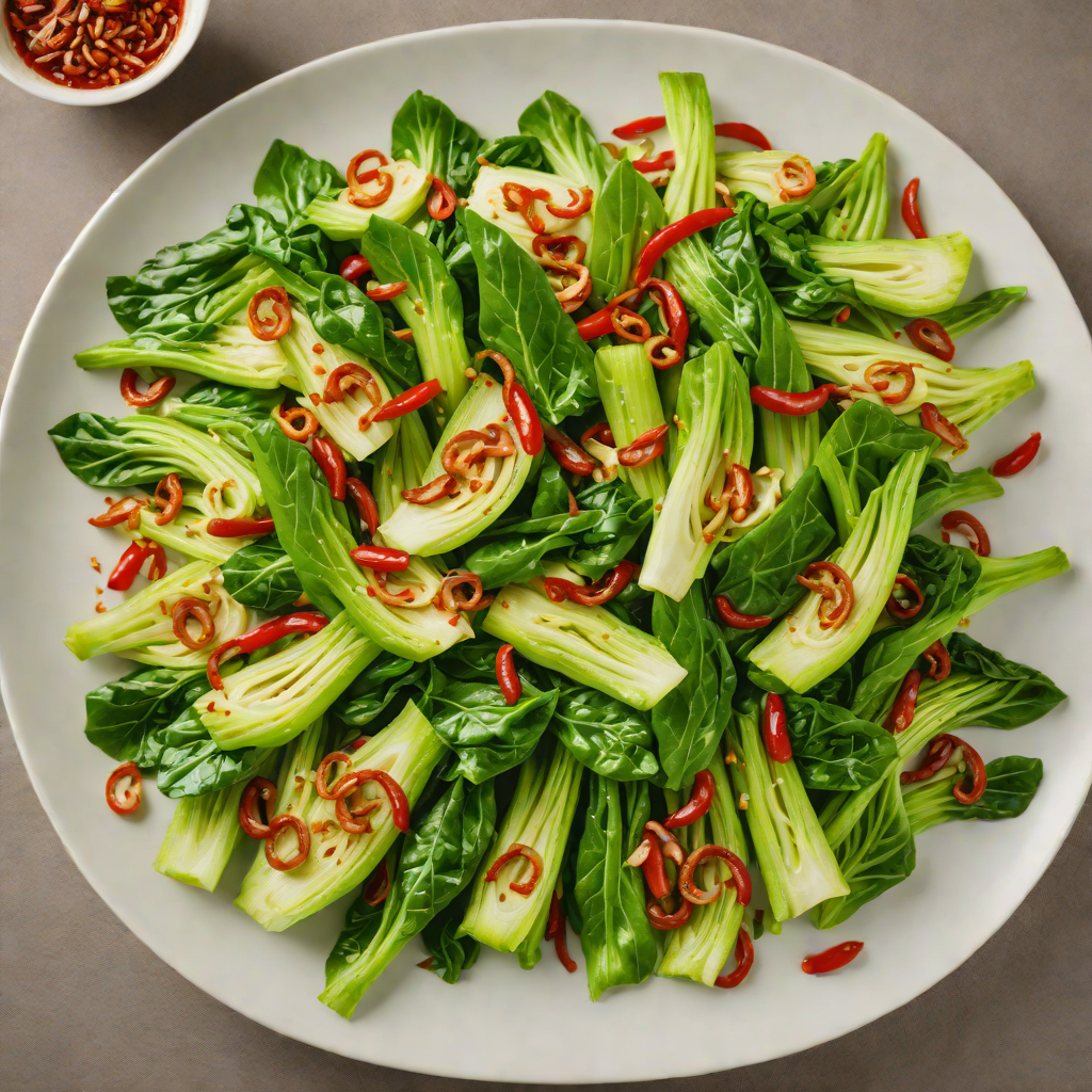 Garlic and Chili Stir-Fried Bok Choy for Immune Boost