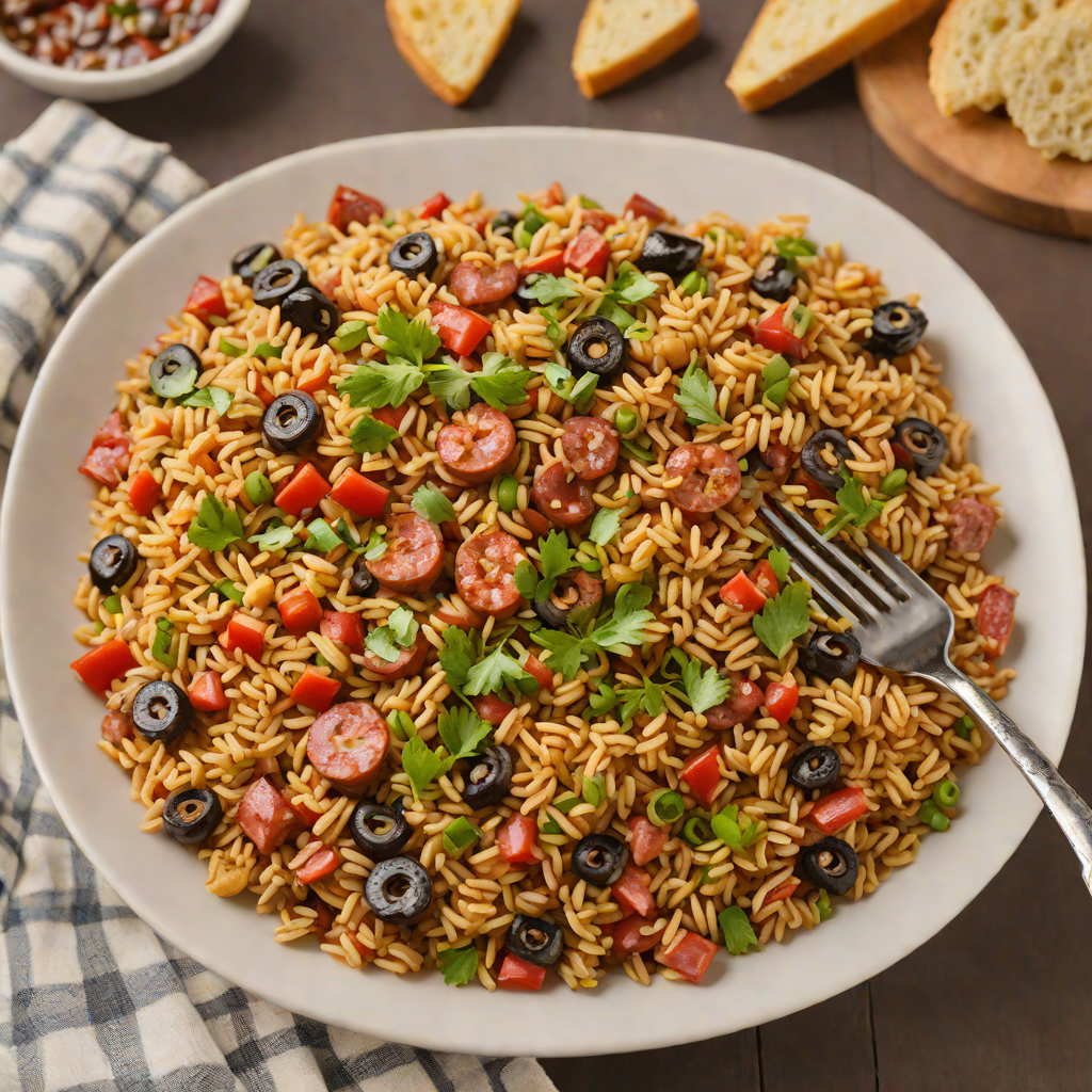 Smoky Black-Eyed Pea and Andouille Sausage Jambalaya