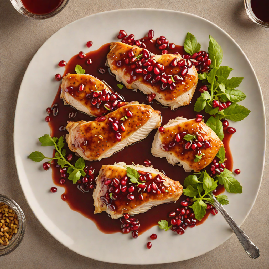 Pan-Seared Chicken with Tangy Pomegranate Glaze