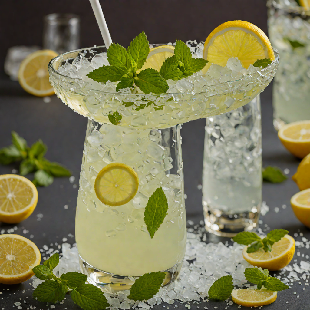 Snow Queen's Icy Mint Lemonade