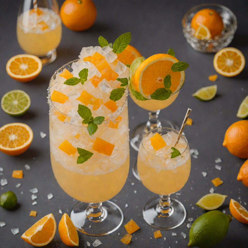 Sherbet Citrus Party Punch with Orange Sherbet