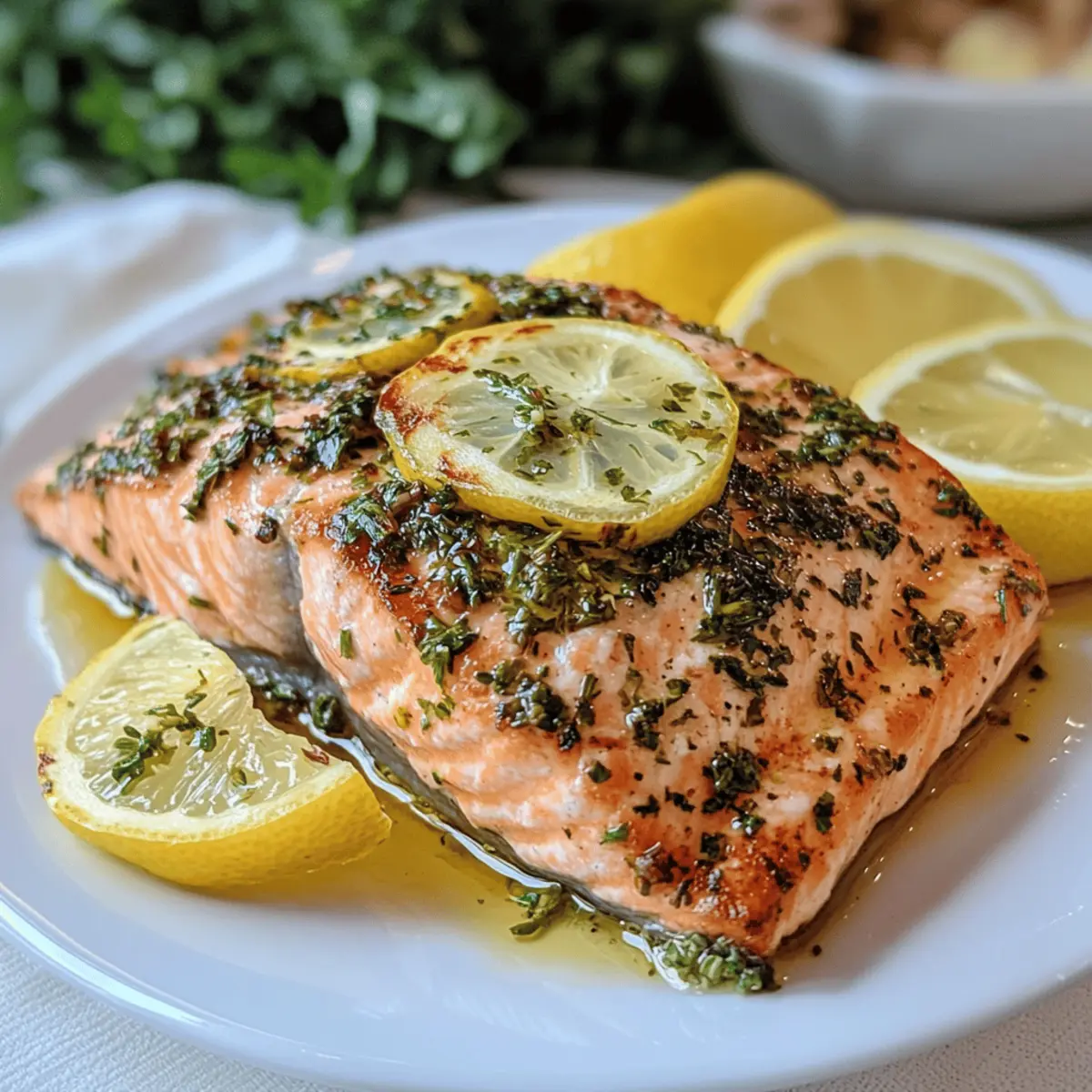 Half-Lemon Herb Salmon