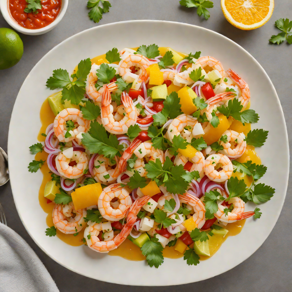 Citrus-Marinated Shrimp Ceviche with Habanero and Cilantro