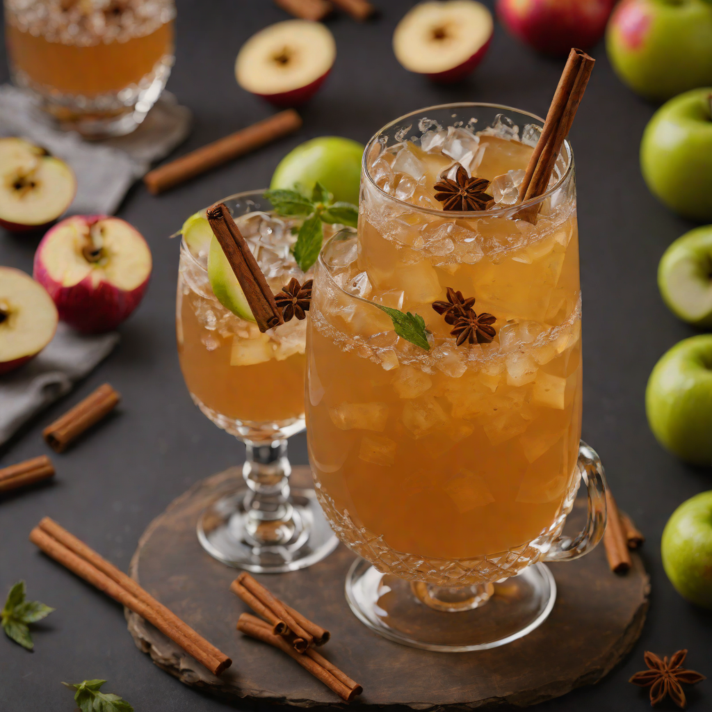 Ginger-Spiced Apple Cider Punch with Cinnamon