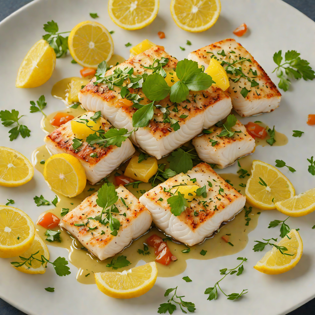 Pan-Seared Cod with Citrus and Herb Vinaigrette