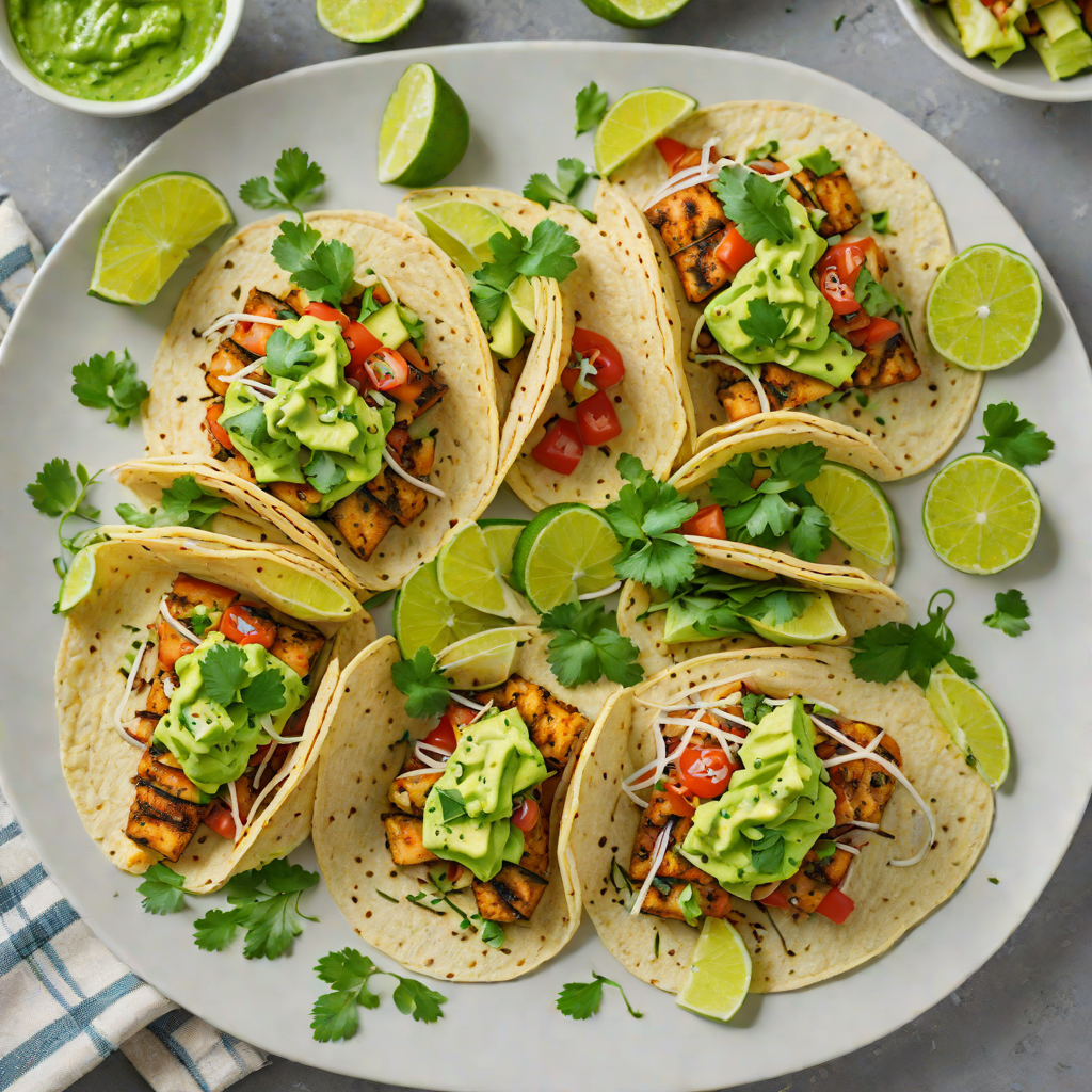 Quick Grilled Mahi Mahi Tacos with Avocado Cilantro Sauce