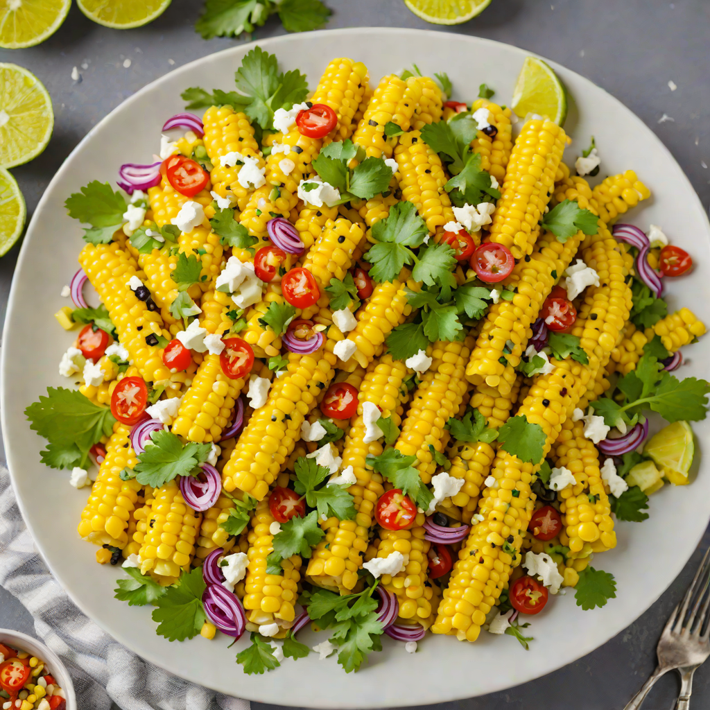 Spicy Grilled Mexican Street Corn Salad