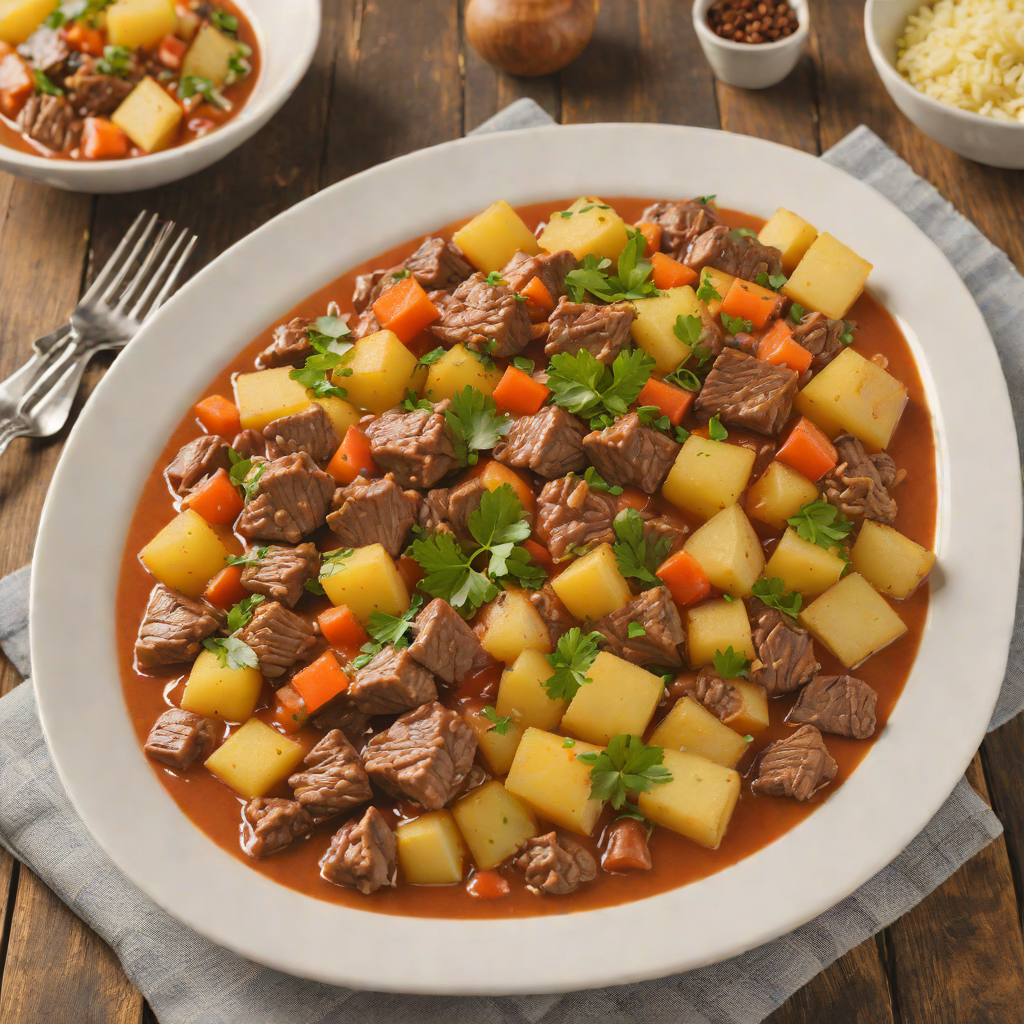 Buffalo-Style Beef and Potato Stew