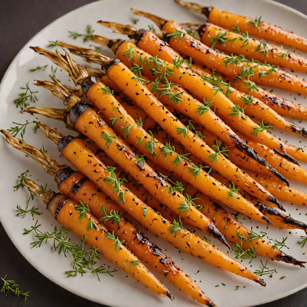 Honey-Glazed Roasted Carrots with Thyme and Sea Salt