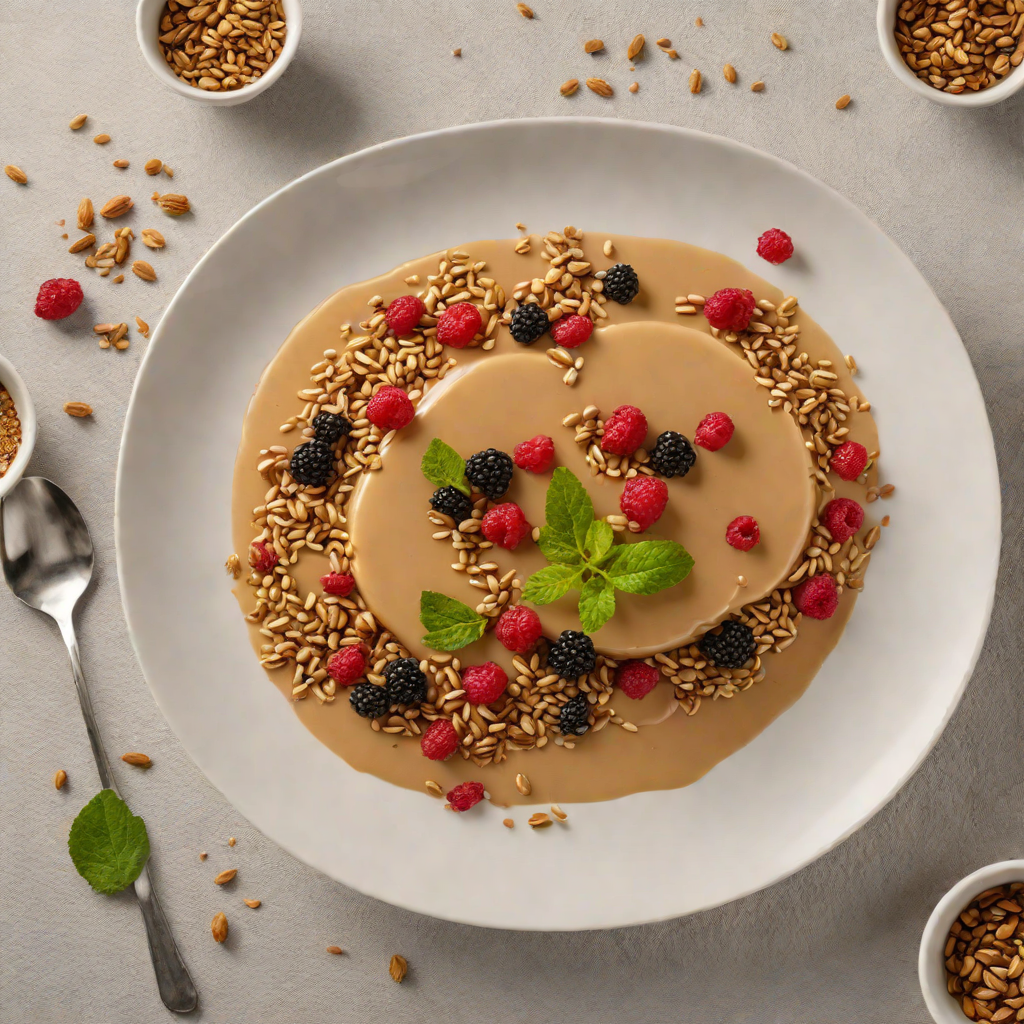 Chia and Quandong Fruit Pudding with Wattleseed Granola