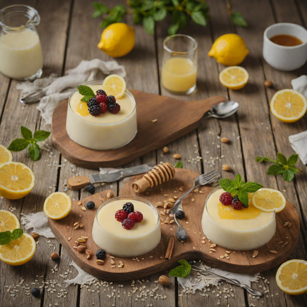 Ricotta and Honey Lemon Panna Cotta