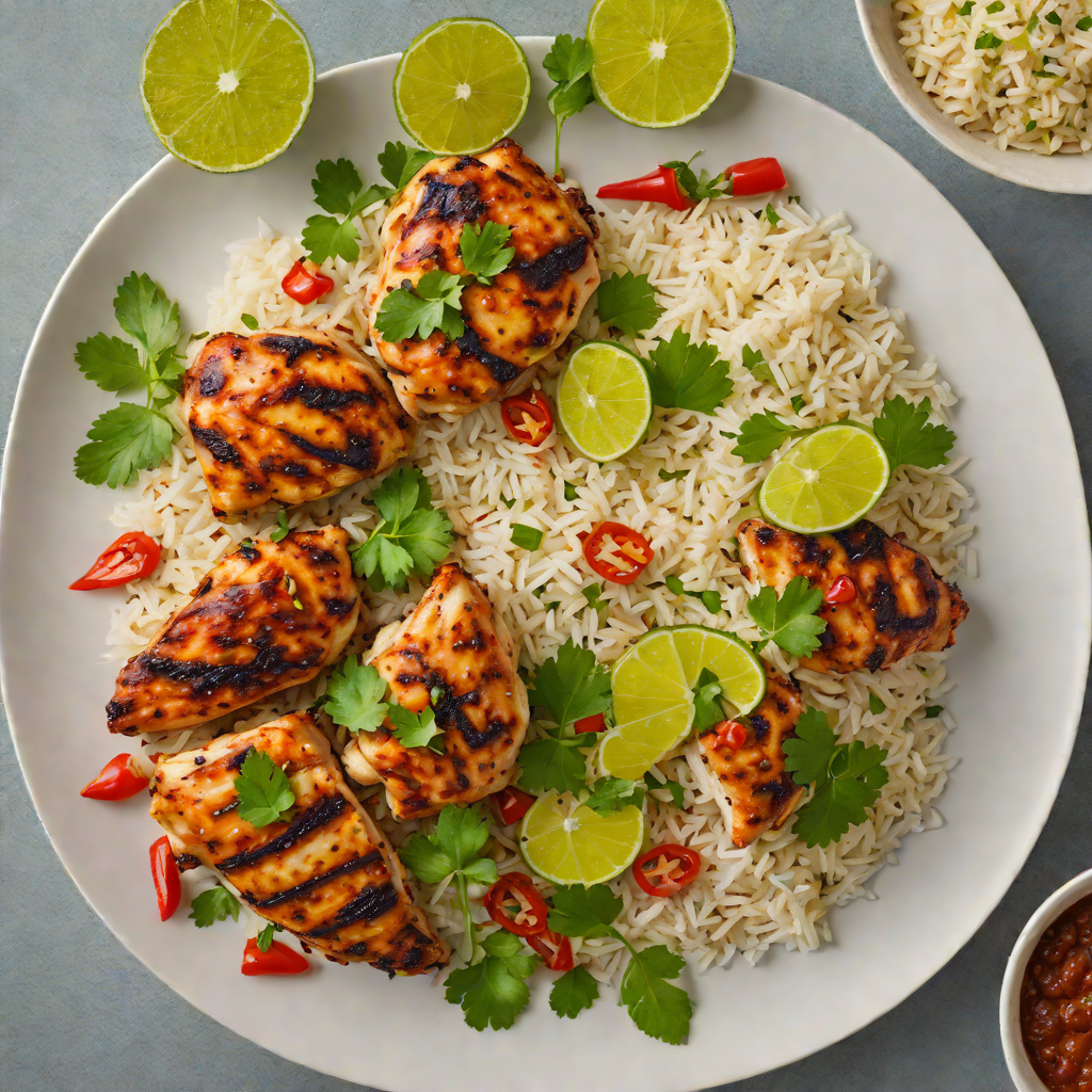 Charred Chili-Lime Chicken with Cilantro Rice