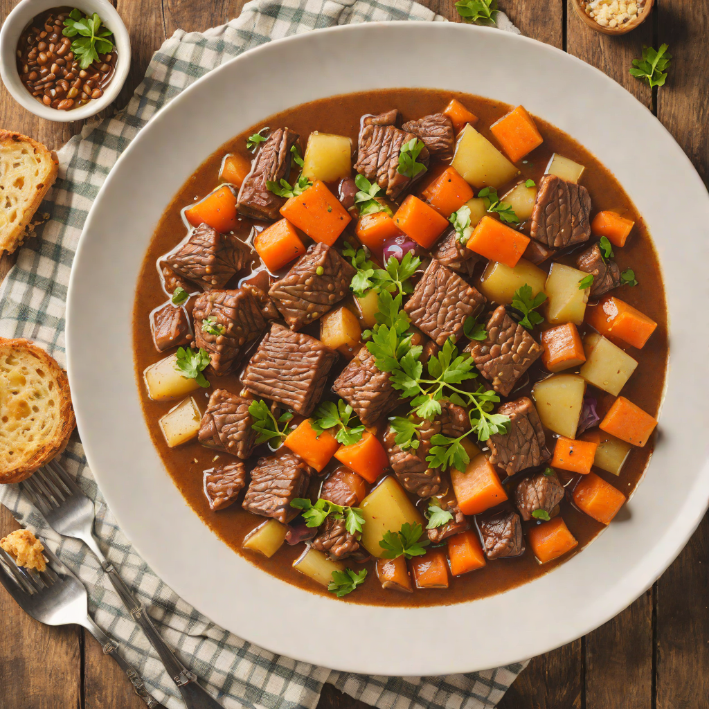 Slow-Simmered Regional Beef Stew with Root Vegetables