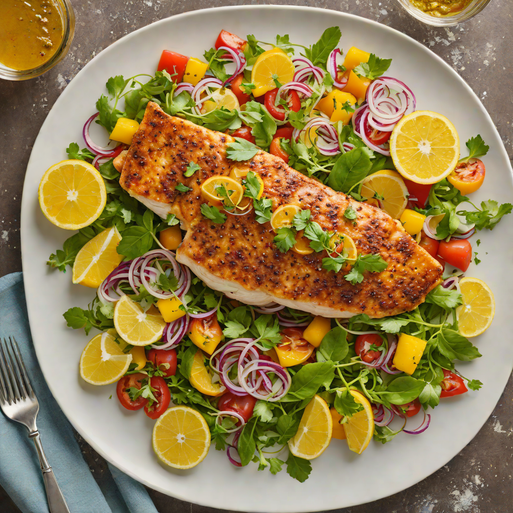 Cajun-Spiced Snapper with Citrus Herb Salad