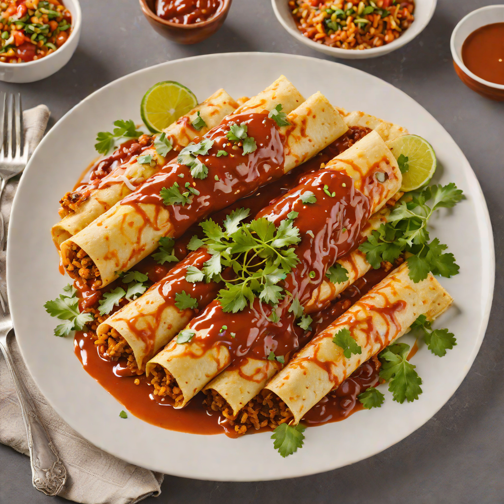 Grilled Chorizo Enchiladas with Smoky Chipotle Sauce