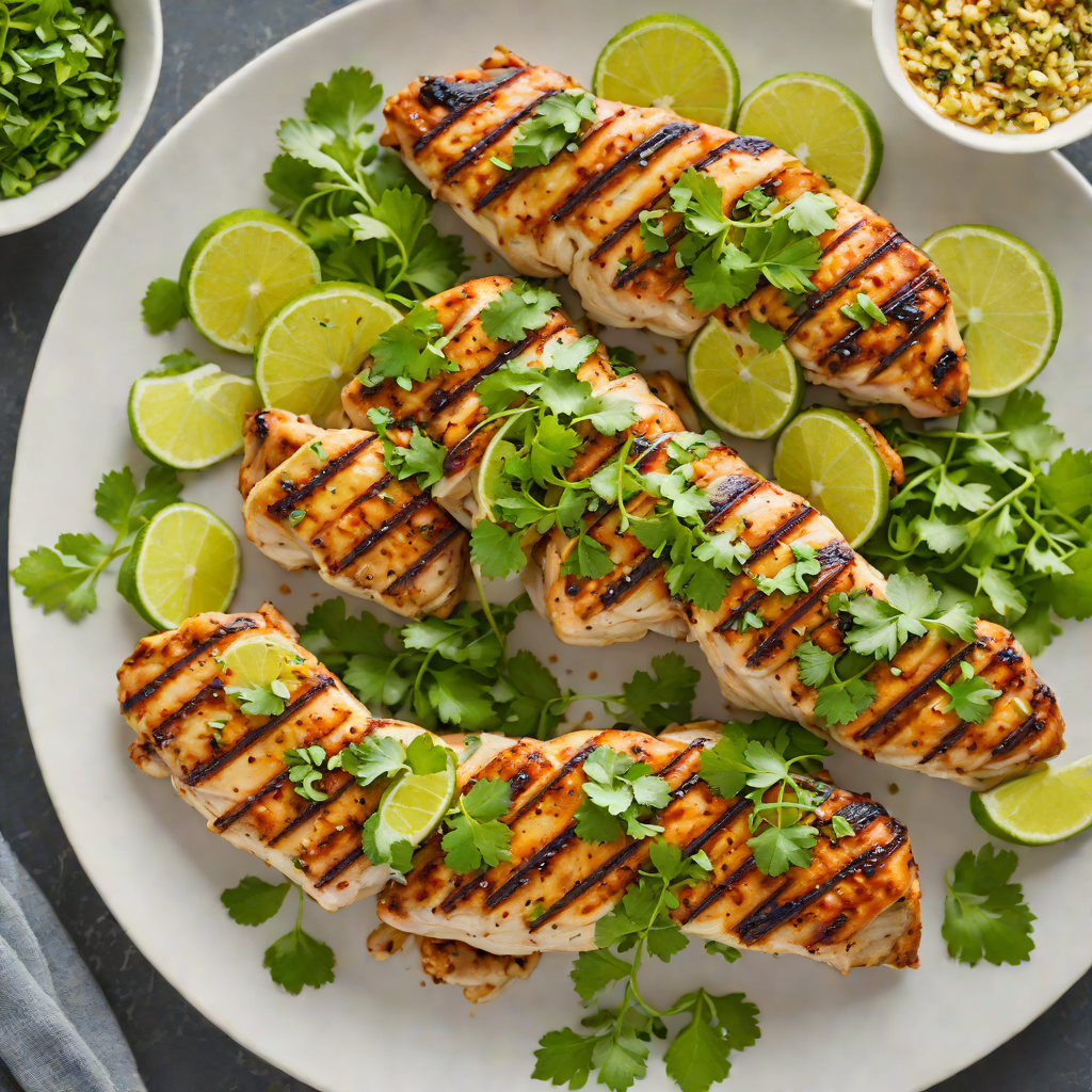 Honey-Lime Grilled Chicken with Cilantro Salsa