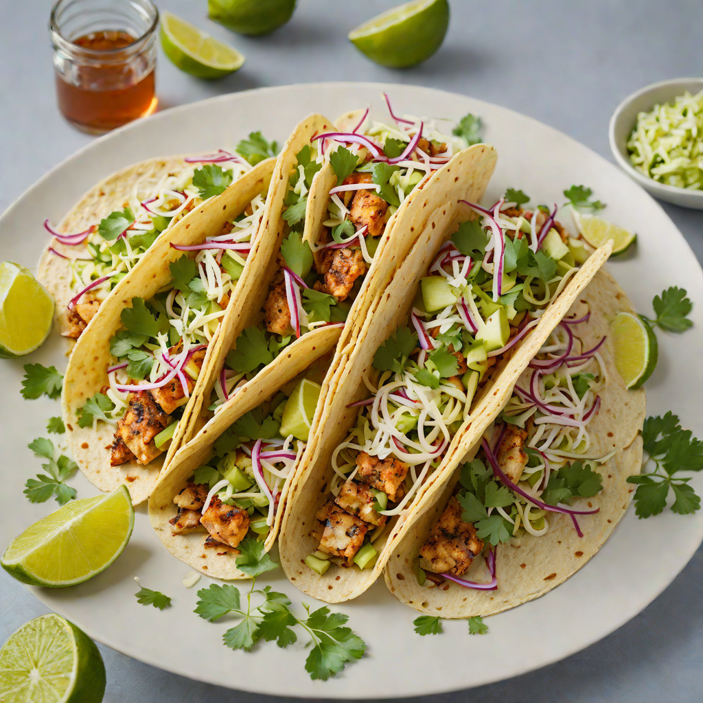 Spiced Amberjack Fish Tacos with Cilantro Lime Slaw