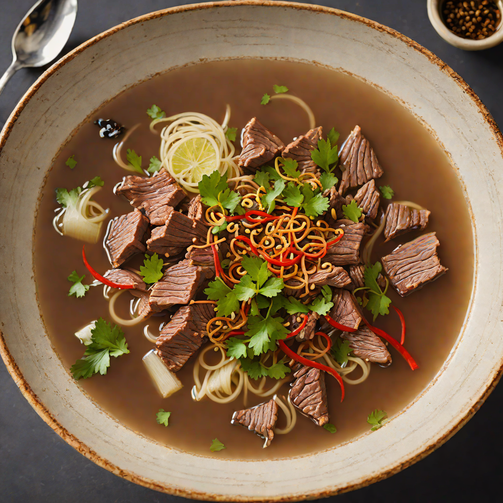 Slow-Simmered Beef Pho with Charred Star Anise Broth