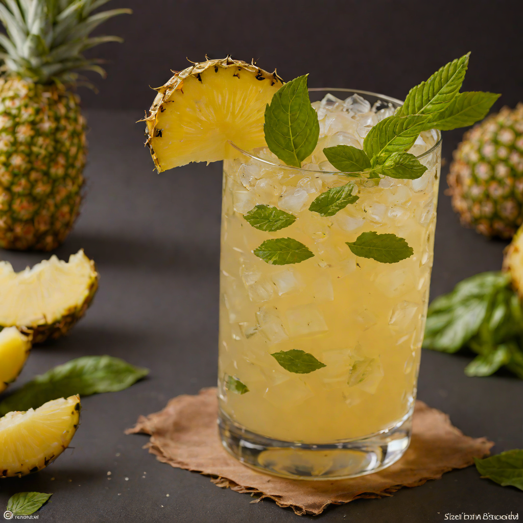 Pineapple-Basil Rum Cooler