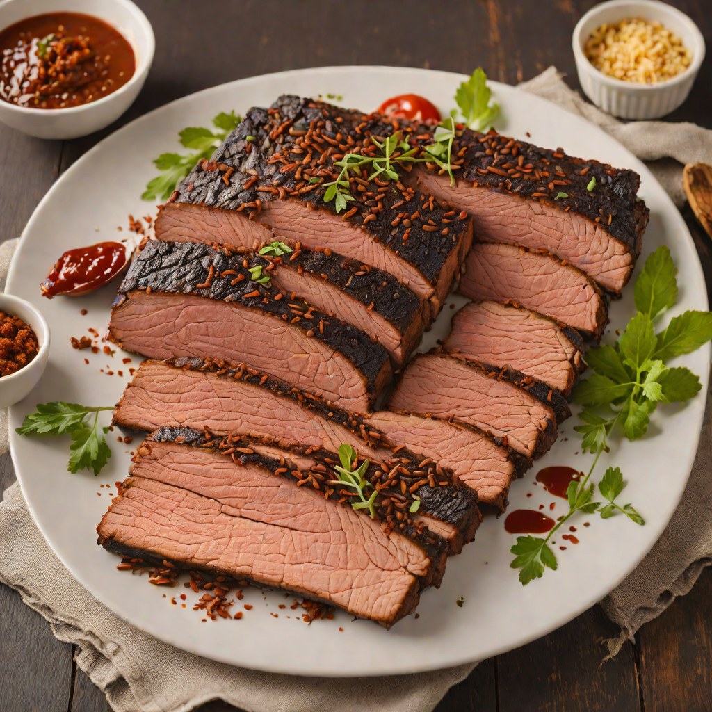 Texas Hickory-Smoked Brisket with Spicy BBQ Rub